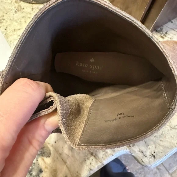 Kate Spade Taupe Suede Ankle Boots - Picture 8 of 9